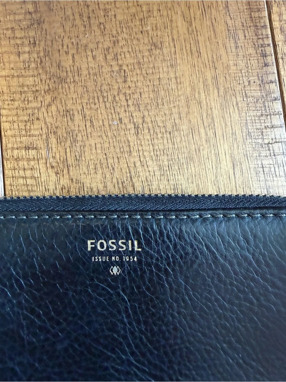 Fossil black leather